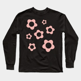 pack flowers aesthetic pink salmon orange Long Sleeve T-Shirt